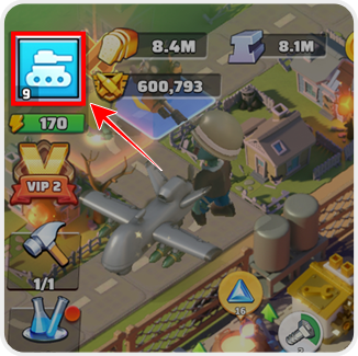 Avatar frame in top left